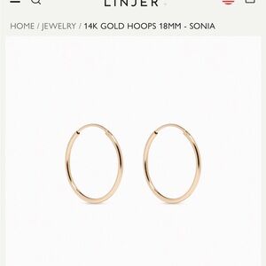 14K Gold Hoop Earrings